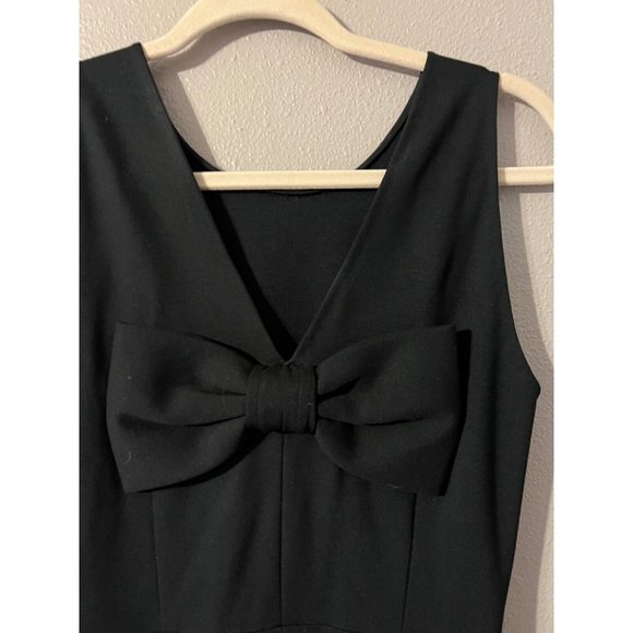 Kate Spade Dress 4 Black A Line Bow Back Stretch Pockets Career Church $289 - Picture 9 of 12